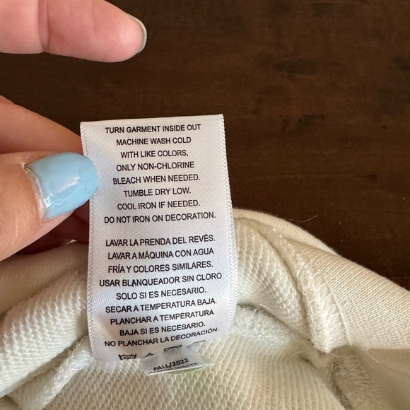 Life Is Good Cream Ivory Sweatshirt “My Dog Rescued Me” Pullover Women’s Large - Picture 10 of 12